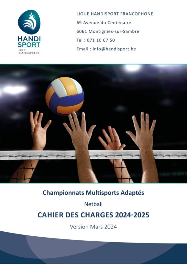 Netball CMA cahier des charges